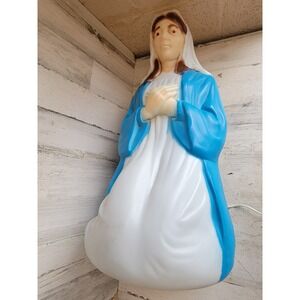 Empire vintage mother Mary nativity scene blow mold lawn home religious